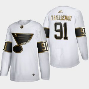 Alluring St. Louis Blues #91 Vladimir Tarasenko Men's Adidas White Golden Edition Limited Stitched NHL Jersey for a memorable sports moment