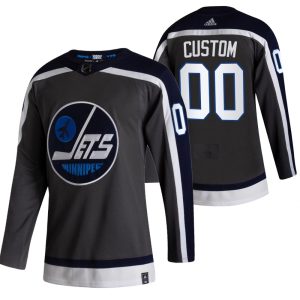 Alluring Winnipeg Jets Custom Black Men's Adidas 2020 21 Alternate Authentic Player NHL Jersey to show your team love