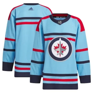 Alluring Winnipeg Jets adidas Anniversary Primegreen Authentic Jersey   Light Blue for die   hard Blackhawks fans