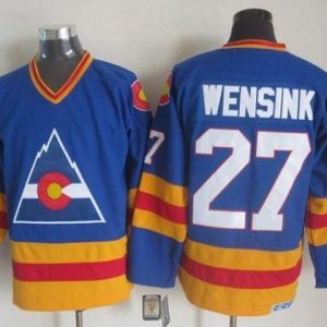 Cool Avalanche #27 John Wensink Blue CCM Throwback Stitched NHL Jersey for ultimate hockey enthusiasts