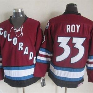 Sleek Avalanche #33 Patrick Roy Red CCM Throwback Stitched NHL Jersey to elevate your fan gear collection