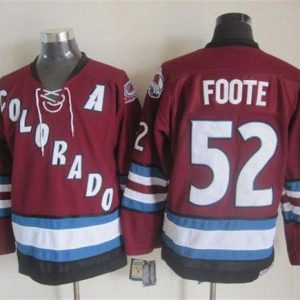 Chic Avalanche #52 Adam Foote Red CCM Throwback Stitched NHL Jersey a must - have for collectors