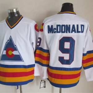 Cool Avalanche #9 Lanny McDonald White CCM Throwback Stitched NHL Jersey to stand out at the stadium