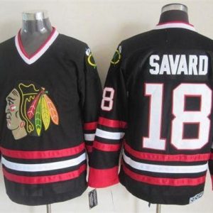 Cool Blackhawks #18 Denis Savard Black CCM Throwback Stitched NHL Jersey to stand out at the stadium