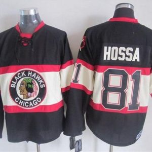 Chic Blackhawks #81 Marian Hossa Black Third CCM Stitched NHL Jersey for ultimate hockey enthusiasts