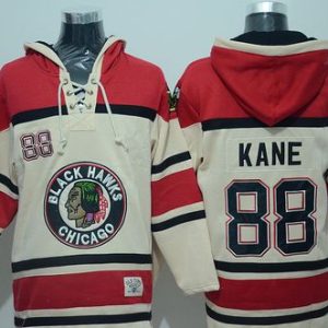Cool Blackhawks #88 Patrick Kane Cream Sawyer Hooded Sweatshirt Stitched NHL Jersey to elevate your fan gear collection