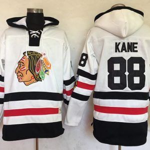 Stylish Blackhawks #88 Patrick Kane White Sawyer Hooded Sweatshirt 2017 Winter Classic Stitched NHL Jersey for ultimate hockey enthusiasts