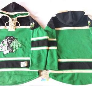 Stunning Blackhawks Blank Green St. Patrick's Day McNary Lace Hoodie Stitched NHL Jersey perfect for game days