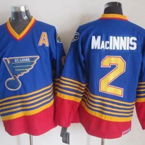 Cool Blues #2 Al MacInnis Light Blue/Red CCM Throwback Stitched NHL Jersey a must - have for collectors