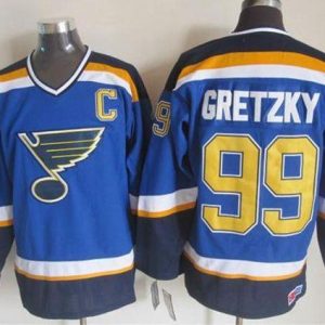 Fantastic Blues #99 Wayne Gretzky Light Blue CCM Throwback Stitched NHL Jersey for die - hard fans