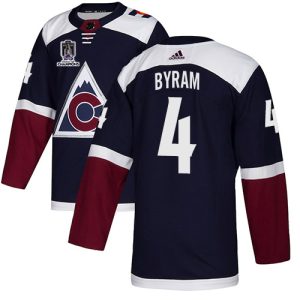 Chic Adidas Avalanche #4 Bowen Byram Navy Youth 2022 Stanley Cup Champions Alternate Authentic Stitched NHL Jersey to show your team love