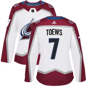 Chic Adidas Avalanche #7 Devon Toews White Women's Road Authentic Stitched NHL Jersey to support your favorite players