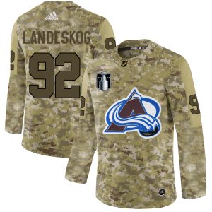 Chic Adidas Avalanche #92 Gabriel Landeskog Camo 2022 Stanley Cup Final Patch Authentic Stitched NHL Jersey to support your favorite players