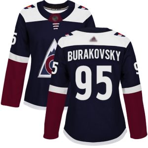 Chic Adidas Avalanche #95 Andre Burakovsky Navy Alternate Authentic Women's Stitched NHL Jersey for die   hard Blackhawks fans
