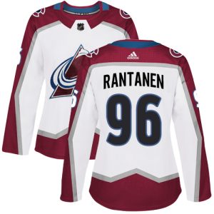 Chic Adidas Avalanche #96 Mikko Rantanen White Road Authentic Women's Stitched NHL Jersey for true hockey enthusiasts