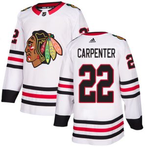 Chic Adidas Blackhawks #22 Ryan Carpenter White Road Authentic Stitched Youth NHL Jersey for top   notch game   day wear