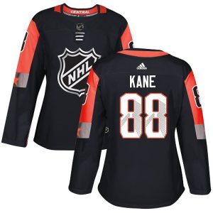 Chic Adidas Blackhawks #88 Patrick Kane Black 2018 All Star Central Division Authentic Women's Stitched NHL Jersey to show your team love