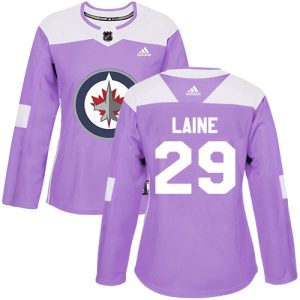 Chic Adidas Jets #29 Patrik Laine Purple Authentic Fights Cancer Women's Stitched NHL Jersey for true hockey enthusiasts