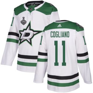 Chic Adidas Stars #11 Andrew Cogliano White Road Authentic 2020 Stanley Cup Final Stitched NHL Jersey for an exciting hockey game