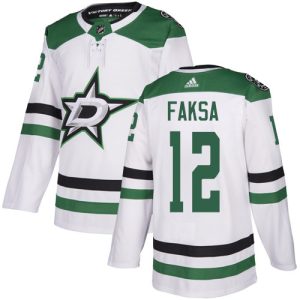 Chic Adidas Stars #12 Radek Faksa White Road Authentic Youth Stitched NHL Jersey for a valuable hockey collectible