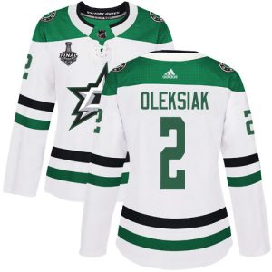 Chic Adidas Stars #2 Jamie Oleksiak White Road Authentic Women's 2020 Stanley Cup Final Stitched NHL Jersey to stand out at the stadium