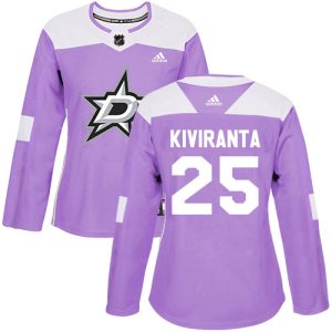 Chic Adidas Stars #25 Joel Kiviranta Purple Authentic Fights Cancer Women's Stitched NHL Jersey for a valuable hockey collectible