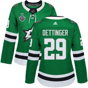 Chic Adidas Stars #29 Jake Oettinger Green Home Authentic Women's 2020 Stanley Cup Final Stitched NHL Jersey for a memorable sports moment
