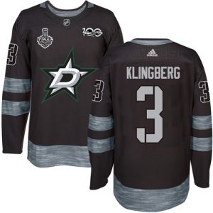 Chic Adidas Stars #3 John Klingberg Black 1917 2017 100th Anniversary 2020 Stanley Cup Final Stitched NHL Jersey to support your favorite players