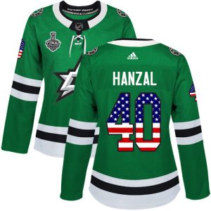 Chic Adidas Stars #40 Martin Hanzal Green Home Authentic USA Flag Women's 2020 Stanley Cup Final Stitched NHL Jersey to support your favorite players