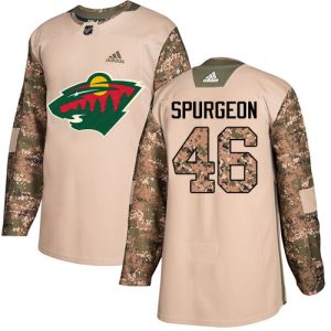 Chic Adidas Wild #46 Jared Spurgeon Camo Authentic 2017 Veterans Day Stitched Youth NHL Jersey to support your favorite players