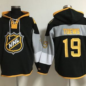 Chic Blackhawks #19 Jonathan Toews Black 2016 All Star NHL Hoodie for an exciting hockey game