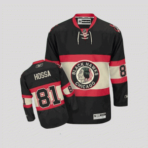 Chic Blackhawks #81 Marian Hossa Embroidered Black New Third Youth NHL Jersey for die   hard Blackhawks fans