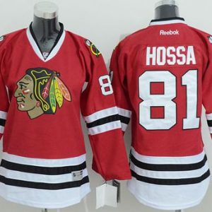 Chic Blackhawks #81 Marian Hossa Stitched Red Youth NHL Jersey to support your favorite players
