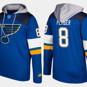 Chic Blues #8 Barclay Plager Blue Name And Number Hoodie for an exciting hockey game