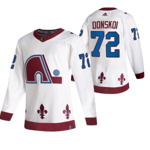 Chic Colorado Avalanche #72 Joonas Donskoi White Men's Adidas 2020 21 Reverse Retro Alternate NHL Jersey for top   notch game   day wear