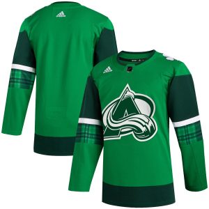 Chic Colorado Avalanche Blank Men's Adidas 2020 St. Patrick's Day Stitched NHL Jersey Green.jpg for an exciting hockey game