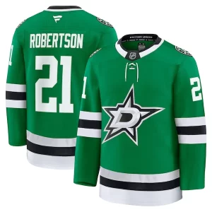 Chic Jason Robertson Dallas Stars Home Premium Jersey   Kelly Green/Black for top   notch game   day wear