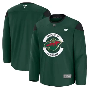 Chic Minnesota Wild Team Practice Jersey   Green for a valuable hockey collectible