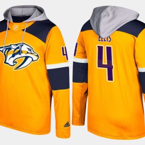 Chic Predators #4 Ryan Ellis Yellow Name And Number Hoodie to stand out at the stadium
