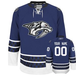 Chic Predators Third Personalized Authentic Blue NHL Jersey (S 3XL) for die   hard Blackhawks fans