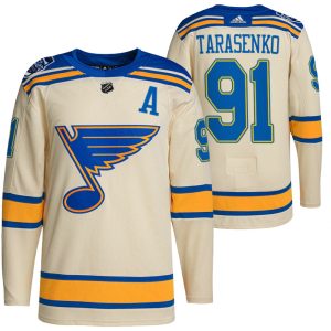 Chic St. Louis Blues #91 Vladimir Tarasenko Men's Adidas 2022 Winter Classic NHL Authentic Jersey Cream to support your favorite players