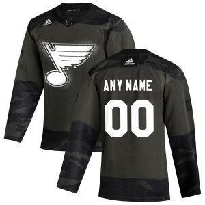 Chic St. Louis Blues Adidas 2019 Veterans Day Authentic Custom Practice NHL Jersey Camo for top   notch game   day wear