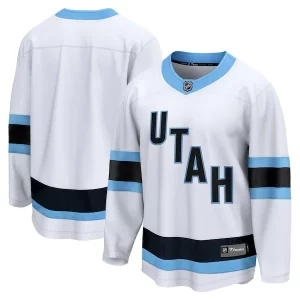 Chic Utah Hockey Club Breakaway Blank Jersey   White/Black for top   notch game   day wear