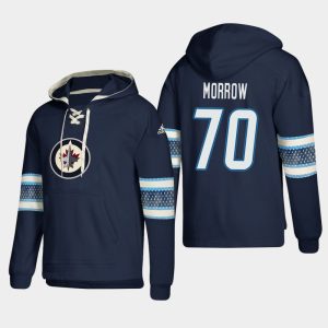 Chic Winnipeg Jets #70 Joe Morrow Blue adidas Lace Up Pullover Hoodie for top   notch game   day wear