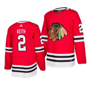 Sleek Chicago Blackhawks #2 Duncan Keith 2019 20 Adidas Authentic Home Red Stitched NHL Jersey a must - have for collectors