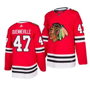 Amazing Chicago Blackhawks #47 John Quenneville 2019 20 Adidas Authentic Home Red Stitched NHL Jersey to elevate your fan gear collection