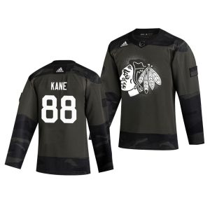 Stylish Chicago Blackhawks #88 Patrick Kane Adidas 2019 Veterans Day Men's Authentic Practice NHL Jersey Camo for die - hard fans
