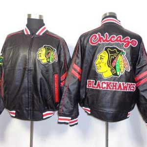 Gorgeous Chicago Blackhawks Black NHL Leather Jacket to show your team spirit