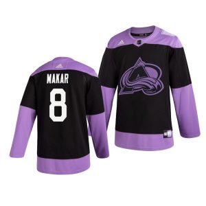 Amazing Colorado Avalanche #8 Cale Makar Adidas Men's Hockey Fights Cancer Practice NHL Jersey Black for ultimate hockey enthusiasts