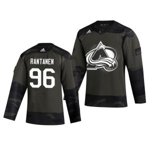 Sleek Colorado Avalanche #96 Mikko Rantanen Adidas 2019 Veterans Day Men's Authentic Practice NHL Jersey Camo perfect for game days